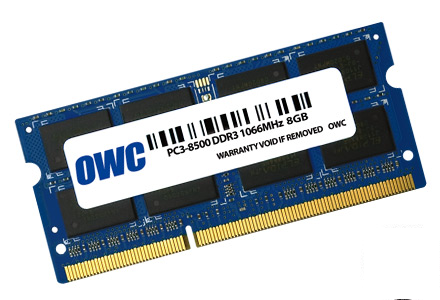 OWC ram 8GB 204-Pin SODIMM PC3-8500 DDR3 1066MHz memory module for Mac OWC ram 8GB 204-Pin SODIMM PC3-8500 DDR3 1066MHz memory module for Mac
